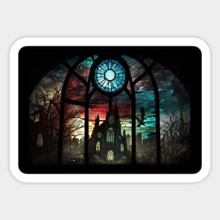 Stained Glass Tristram Cathedral Sticker